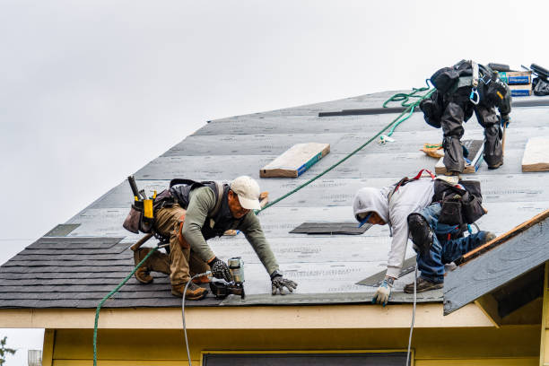 Professional Roofing technician working in Hume, MO